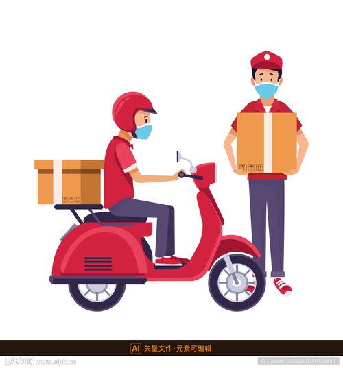 外卖员图片,穿梭都市的温暖身影