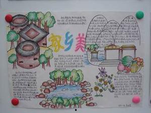 家乡美手抄报图片大全,手抄报中的多彩画卷