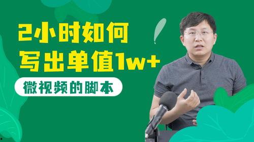 微视频脚本,探索故事魅力,捕捉瞬间感动